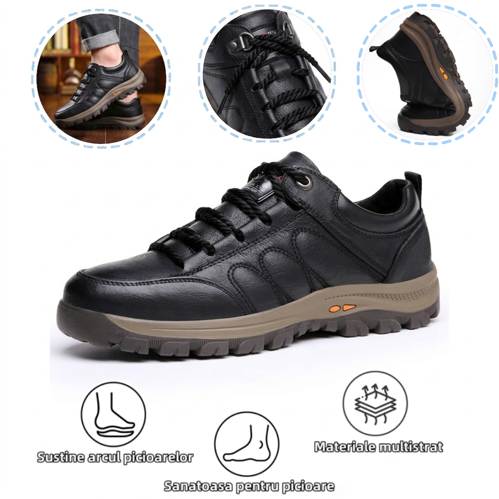 【🎁Ofertă limitată în timp: Reducere 70%】Pantofi ortopedici australieni autentici, confortabili, fabricați din piele de vițel selectată👞 (Suport pentru arcadă - ameliorează durerea piciorului), îmbunătățind confortul la mers✅