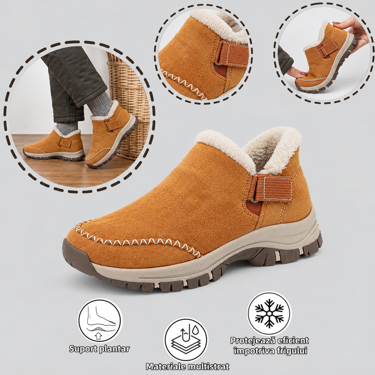【⏰ Ultima zi – 70% reducere! Nu ratați!】 Pantofi ortopedici cu design ergonomic și tehnologie de amortizare –✅️ Pantofi ortopedici special concepuți pentru femeile europene.