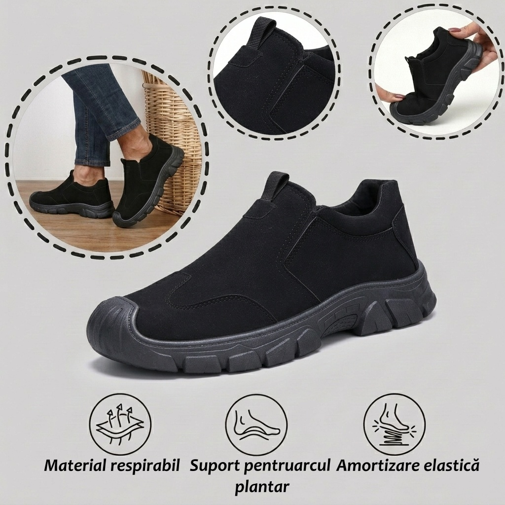【🎁Ultima zi pentru o reducere de 70%, nu ratați!】Încălțăminte ortopedică ergonomică cu suport pentru arcul plantar✅️, care face mersul fără durere👞