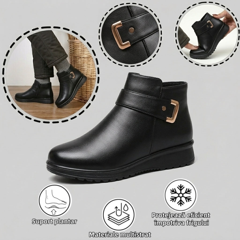 【⏰Oferta specială de astăzi - 70% reducere - Nu ratați】Ghete ergonomice din lână - ✅️Corectează postura la mers - Călduroase, durabile, impermeabile și antiderapante👞