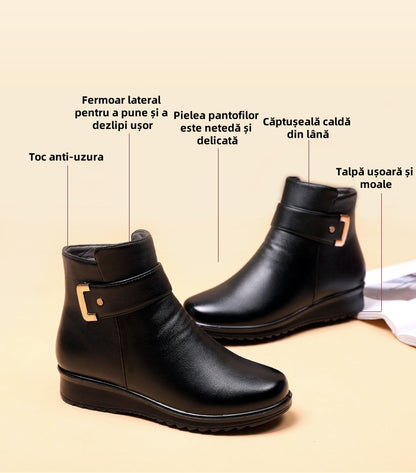 【⏰Oferta specială de astăzi - 70% reducere - Nu ratați】Ghete ergonomice din lână - ✅️Corectează postura la mers - Călduroase, durabile, impermeabile și antiderapante👞