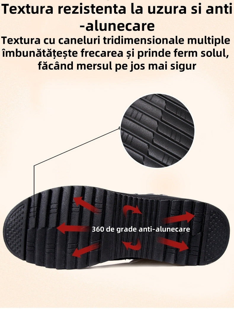 【⏰Oferta specială de astăzi - 70% reducere - Nu ratați】Ghete ergonomice din lână - ✅️Corectează postura la mers - Călduroase, durabile, impermeabile și antiderapante👞