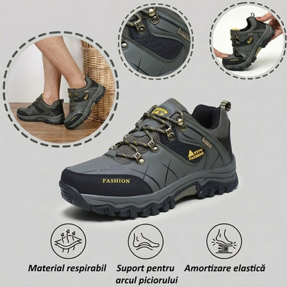 🔥Încălțăminte ortopedică potrivită pentru persoanele cu probleme ale picioarelor✅Încălțăminte de drumeție cu susținere ridicată și suport pentru arcul plantar - ameliorează durerile articulare și de picioare✅Rezistentă la alunecare și confortabilă.