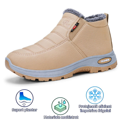 【⏰Oferta specială de astăzi - 70% reducere - Nu ratați】Ghete ergonomice din lână - ✅️Corectează postura la mers - Călduroase, durabile, impermeabile și antiderapante👞