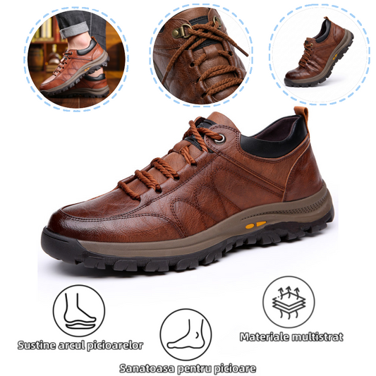 【🎁Ofertă limitată în timp: Reducere 70%】Pantofi ortopedici australieni autentici, confortabili, fabricați din piele de vițel selectată👞 (Suport pentru arcadă - ameliorează durerea piciorului), îmbunătățind confortul la mers✅