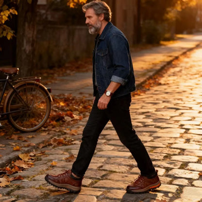 【🎁Ofertă limitată în timp: Reducere 70%】Pantofi ortopedici australieni autentici, confortabili, fabricați din piele de vițel selectată👞 (Suport pentru arcadă - ameliorează durerea piciorului), îmbunătățind confortul la mers✅