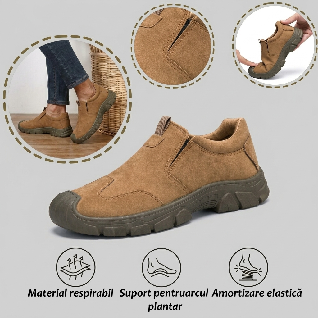 【🎁Ultima zi pentru o reducere de 70%, nu ratați!】Încălțăminte ortopedică ergonomică cu suport pentru arcul plantar✅️, care face mersul fără durere👞