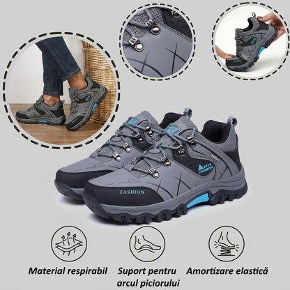 🔥Încălțăminte ortopedică potrivită pentru persoanele cu probleme ale picioarelor✅Încălțăminte de drumeție cu susținere ridicată și suport pentru arcul plantar - ameliorează durerile articulare și de picioare✅Rezistentă la alunecare și confortabilă.