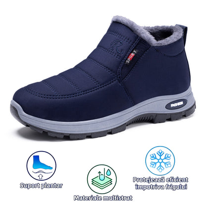【⏰Oferta specială de astăzi - 70% reducere - Nu ratați】Ghete ergonomice din lână - ✅️Corectează postura la mers - Călduroase, durabile, impermeabile și antiderapante👞