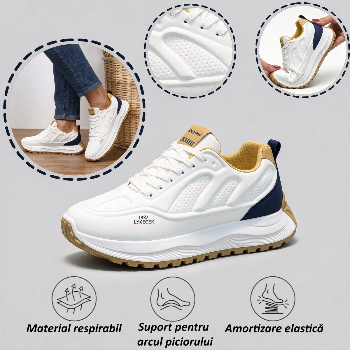 【🎁Ultima zi pentru o reducere de 70%, nu ratați!】Încălțăminte ortopedică ergonomică cu suport pentru arcul plantar✅️, care face mersul fără durere👞