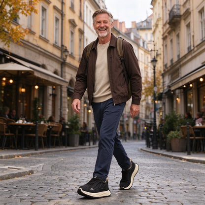 【🎁Ultima zi pentru o reducere de 70%, nu ratați!】Încălțăminte ortopedică ergonomică cu suport pentru arcul plantar✅️, care face mersul fără durere👞