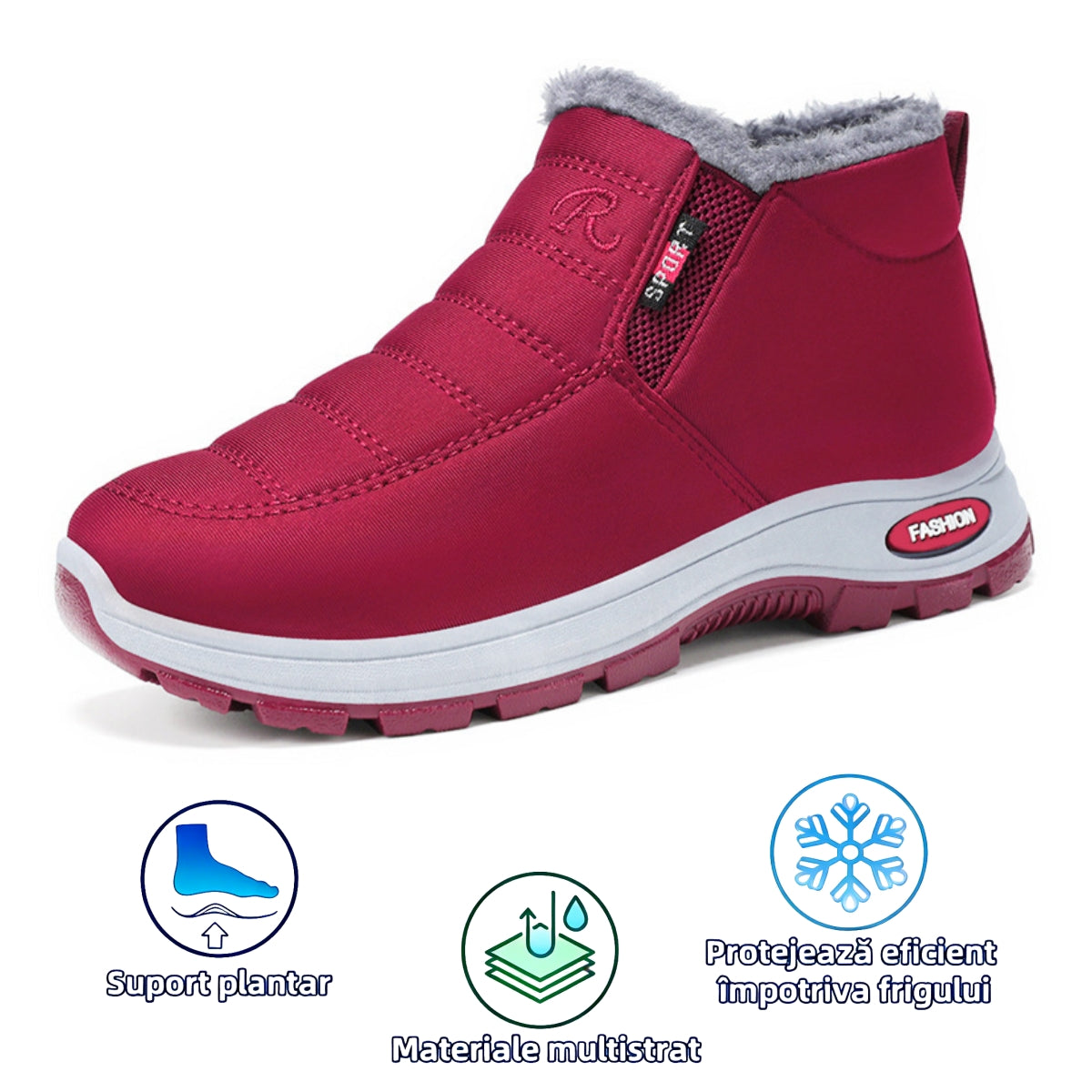 【⏰Oferta specială de astăzi - 70% reducere - Nu ratați】Ghete ergonomice din lână - ✅️Corectează postura la mers - Călduroase, durabile, impermeabile și antiderapante👞
