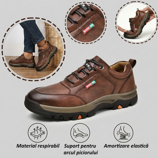 ⏰Ultima zi! Reducere 70%⏰ Pantofi ortopedici australieni autentici, confecționați din piele de vițel 👞 Suport pentru bolta plantară - ameliorează durerile de spate, articulații și picioare. ✅