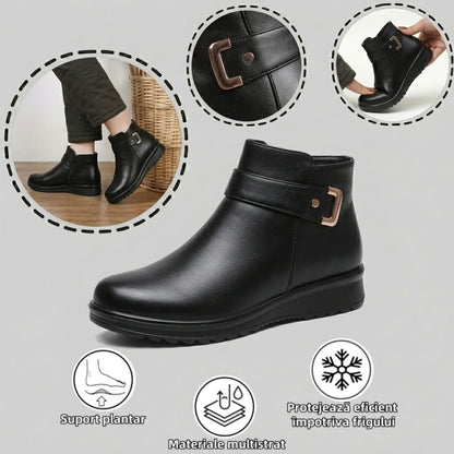【⏰Oferta specială de astăzi - 70% reducere - Nu ratați】Ghete ergonomice din lână - ✅️Corectează postura la mers - Călduroase, durabile, impermeabile și antiderapante👞
