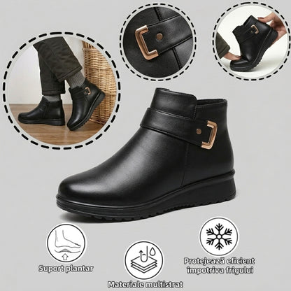 【⏰Oferta specială de astăzi - 70% reducere - Nu ratați】Ghete ergonomice din lână - ✅️Corectează postura la mers - Călduroase, durabile, impermeabile și antiderapante👞