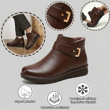 【⏰Oferta specială de astăzi - 70% reducere - Nu ratați】Ghete ergonomice din lână - ✅️Corectează postura la mers - Călduroase, durabile, impermeabile și antiderapante👞