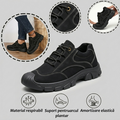 ⏰Ultima zi! Reducere de 70%!⏰ Orteze autentice din piele întoarsă 👞 Design cu suport pentru bolta plantară – ameliorează durerile de spate, articulații și picioare. ✅
