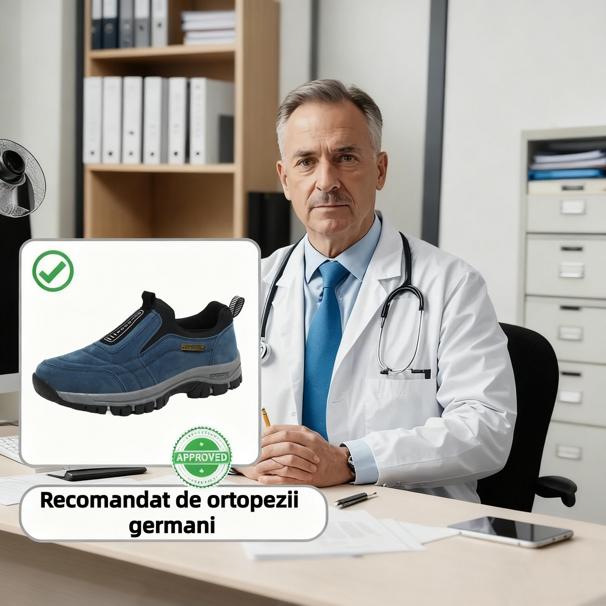 ⏰Ultima zi! Reducere de 70%! ✅ Încălțăminte ortopedică medicală concepută special pentru persoanele cu probleme ale picioarelor, pentru a ameliora durerile de spate, articulații și picioare.