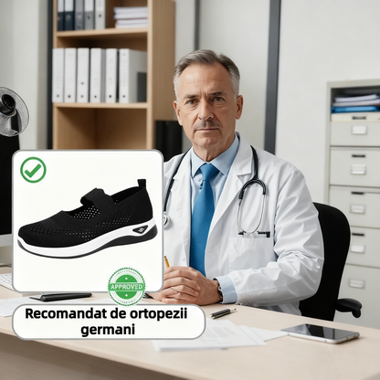 【🎁Ultima zi pentru o reducere de 70%, nu ratați!】Încălțăminte ortopedică ergonomică cu suport pentru arcul plantar✅️, care face mersul fără durere👞