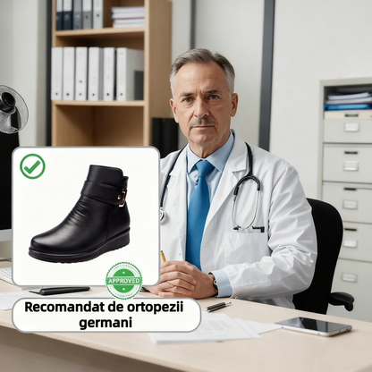 【⏰Oferta specială de astăzi - 70% reducere - Nu ratați】Ghete ergonomice din lână - ✅️Corectează postura la mers - Călduroase, durabile, impermeabile și antiderapante👞