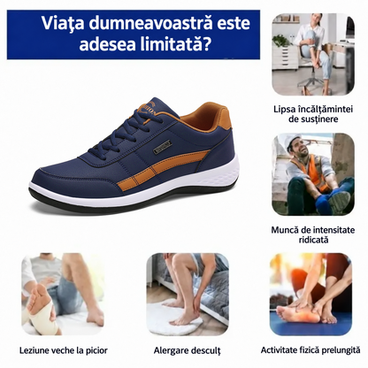 🎉 Reducere de 70% astăzi – Nu rata ocazia! 🔥 Încălțăminte ortopedică ergonomică – Ia-ți rămas-bun de la durerile de picioare.