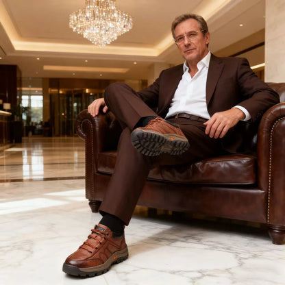 【🎁Ofertă limitată în timp: Reducere 70%】Pantofi ortopedici australieni autentici, confortabili, fabricați din piele de vițel selectată👞 (Suport pentru arcadă - ameliorează durerea piciorului), îmbunătățind confortul la mers✅