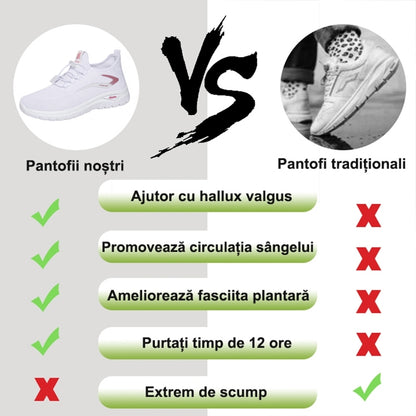 【🎁Ultima zi pentru o reducere de 70%, nu ratați!】Încălțăminte ortopedică ergonomică cu suport pentru arcul plantar✅️, care face mersul fără durere👞