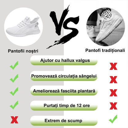 【🎁Ultima zi pentru o reducere de 70%, nu ratați!】Încălțăminte ortopedică ergonomică cu suport pentru arcul plantar✅️, care face mersul fără durere👞