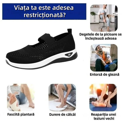 【🎁Ultima zi pentru o reducere de 70%, nu ratați!】Încălțăminte ortopedică ergonomică cu suport pentru arcul plantar✅️, care face mersul fără durere👞