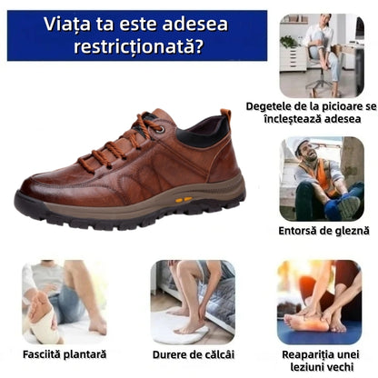 【🎁Ofertă limitată în timp: Reducere 70%】Pantofi ortopedici australieni autentici, confortabili, fabricați din piele de vițel selectată👞 (Suport pentru arcadă - ameliorează durerea piciorului), îmbunătățind confortul la mers✅