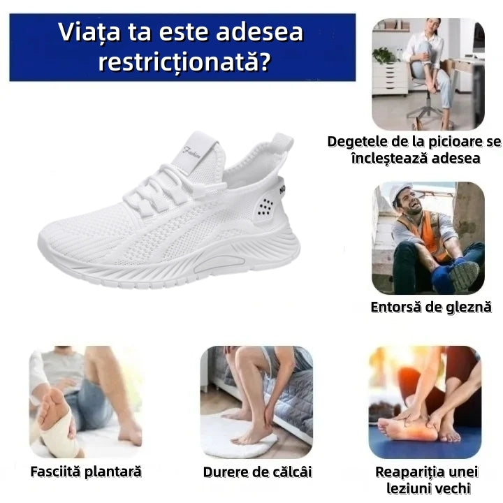 【🎁Ultima zi pentru o reducere de 70%, nu ratați!】Încălțăminte ortopedică ergonomică cu suport pentru arcul plantar✅️, care face mersul fără durere👞