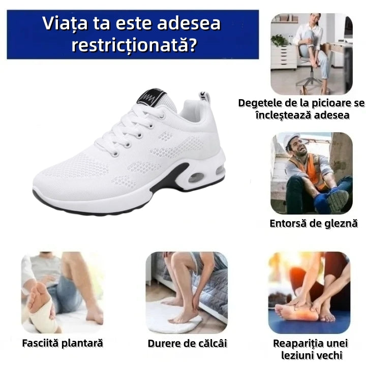 【🎁Ultima zi pentru o reducere de 70%, nu ratați!】Încălțăminte ortopedică ergonomică cu suport pentru arcul plantar✅️, care face mersul fără durere👞
