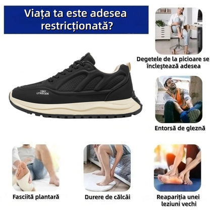 【🎁Ultima zi pentru o reducere de 70%, nu ratați!】Încălțăminte ortopedică ergonomică cu suport pentru arcul plantar✅️, care face mersul fără durere👞