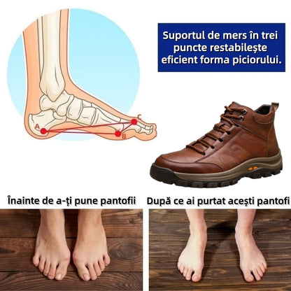 ⏰Ultima zi! Reducere 70%⏰ Pantofi ortopedici australieni autentici, confecționați din piele de vițel 👞 Suport pentru bolta plantară - ameliorează durerile de spate, articulații și picioare. ✅