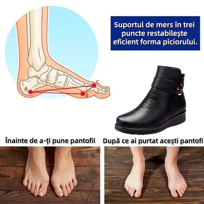 【⏰Oferta specială de astăzi - 70% reducere - Nu ratați】Ghete ergonomice din lână - ✅️Corectează postura la mers - Călduroase, durabile, impermeabile și antiderapante👞