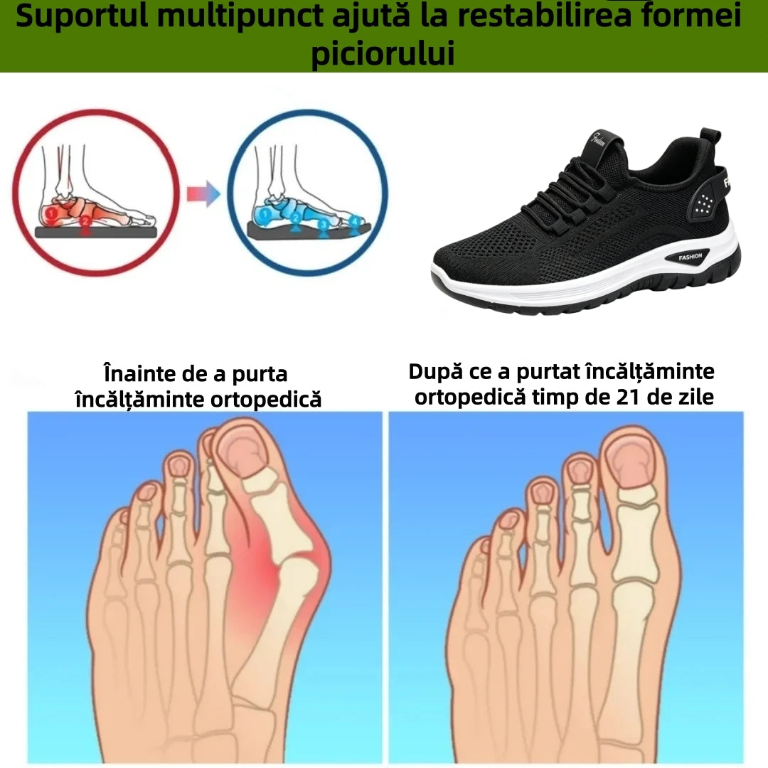 ⏰Ultima zi! Reducere 70% - Nu rata ocazia! ✅️Încălțăminte confortabilă pentru femei cu suport pentru bolta plantară - design ergonomic