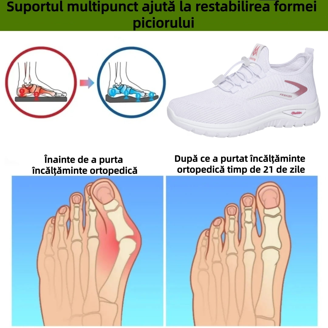 【🎁Ultima zi pentru o reducere de 70%, nu ratați!】Încălțăminte ortopedică ergonomică cu suport pentru arcul plantar✅️, care face mersul fără durere👞
